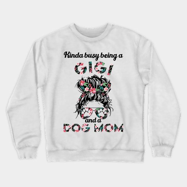 Promoted to gigi and dog mom gift . Perfect present for mother dad friend him or her Crewneck Sweatshirt by SerenityByAlex